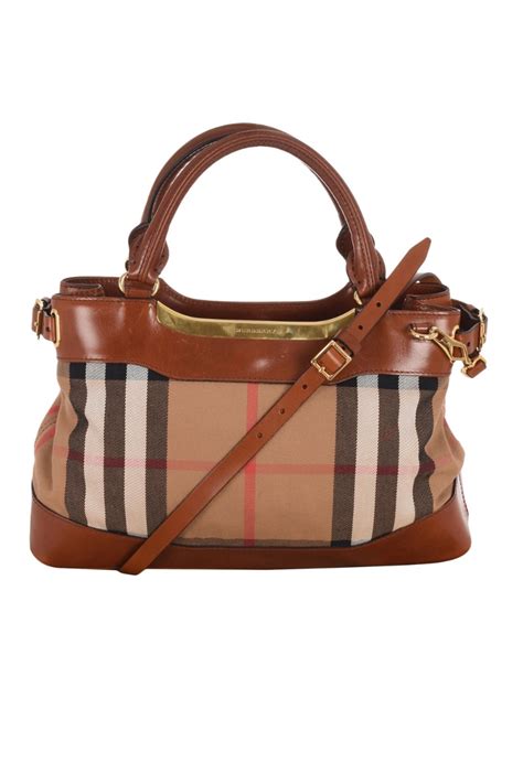 burberry hepburn bag|BURBERRY House Check Bridle Calfskin Hepburn Satchel.